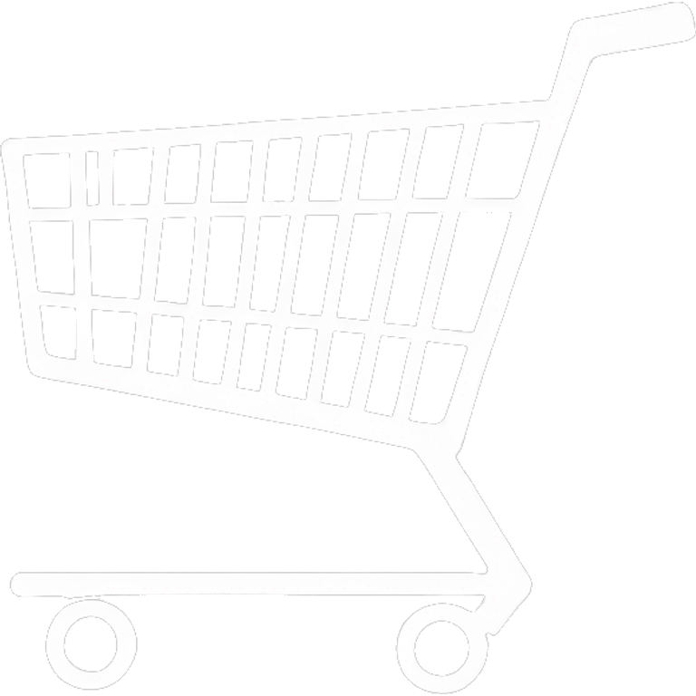 Fully white shopping cart bold  emoji