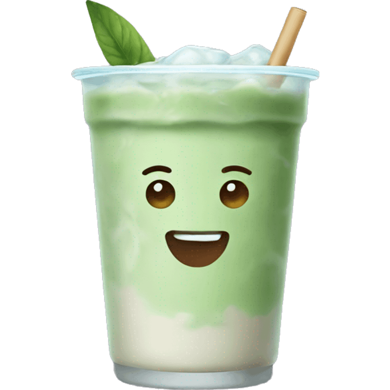 iced matcha latte emoji