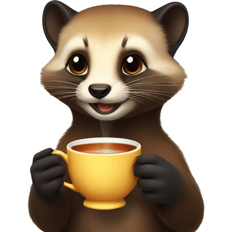 marten drinks tea emoji