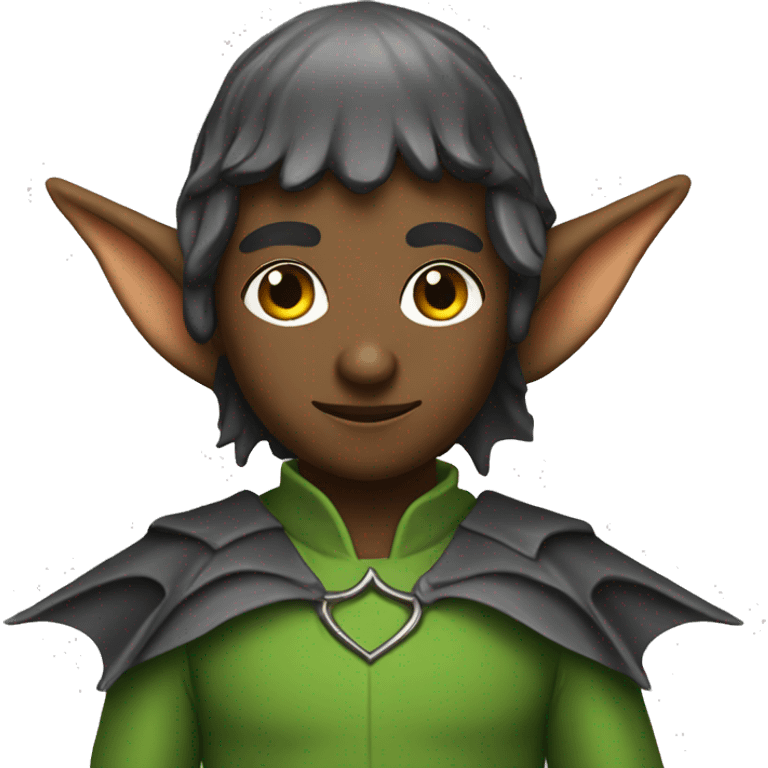 fantasy elf with bat wings emoji