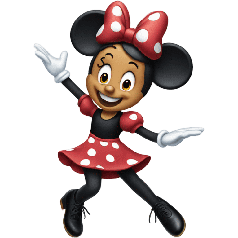 Minnie Mouse tap dancing  emoji