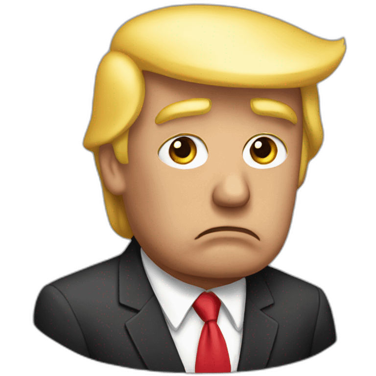 Trump sad emoji