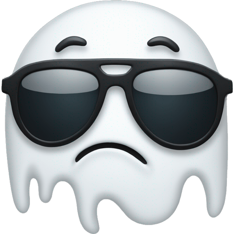 Ghost dark sunglasses emoji