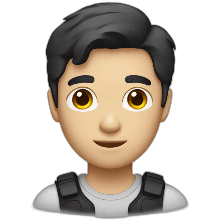 male photographer with short black hair emoji