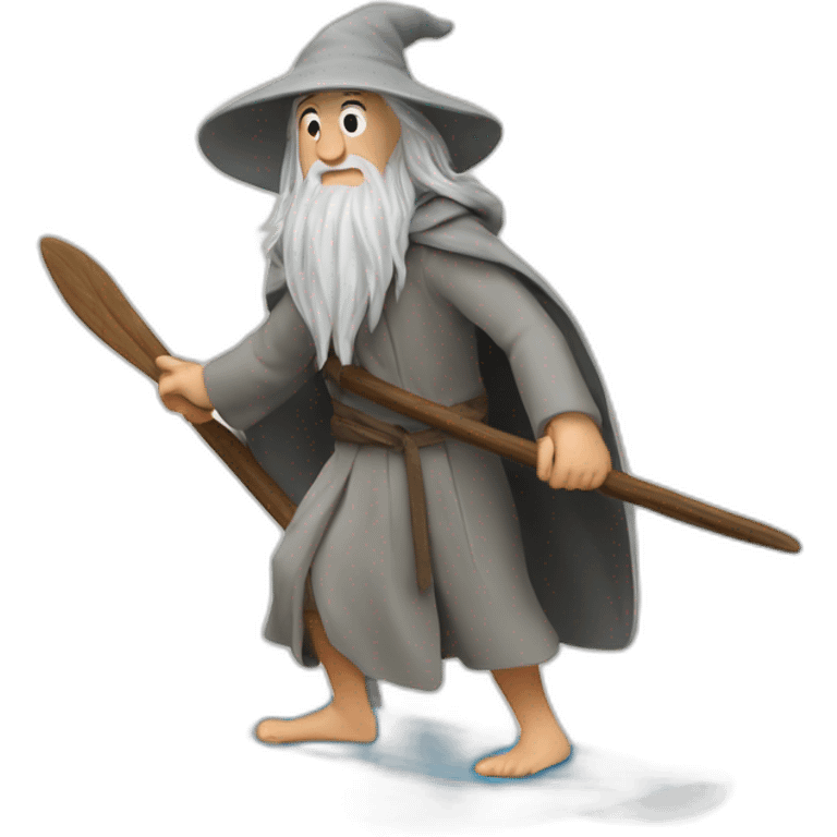 Gandalf surfing emoji