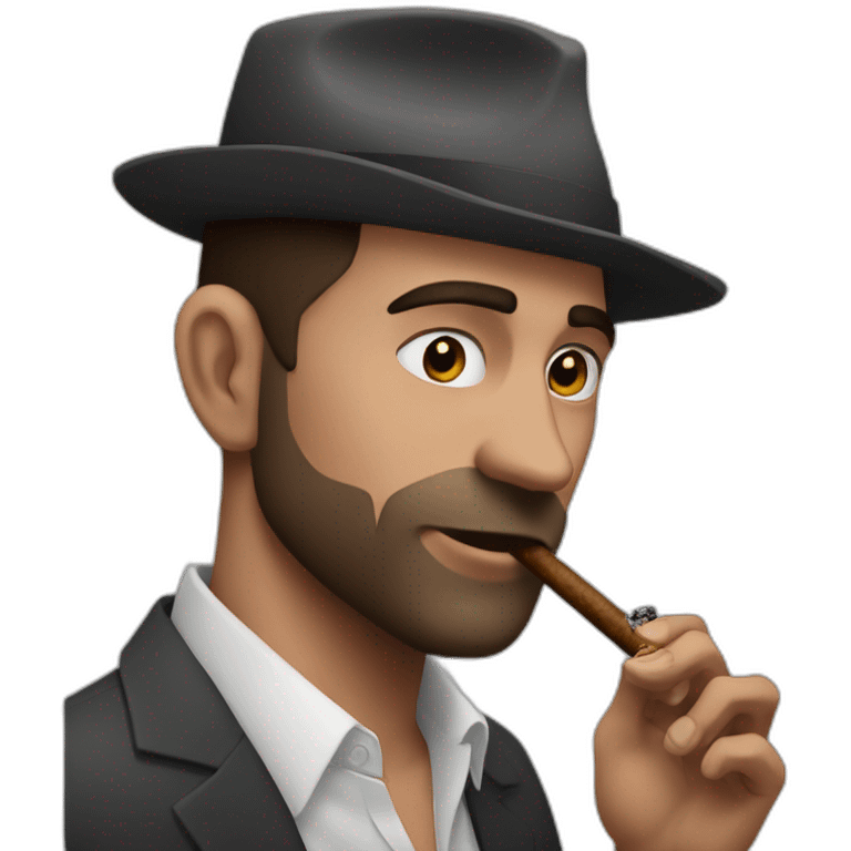 andrew tate smoking cigar emoji