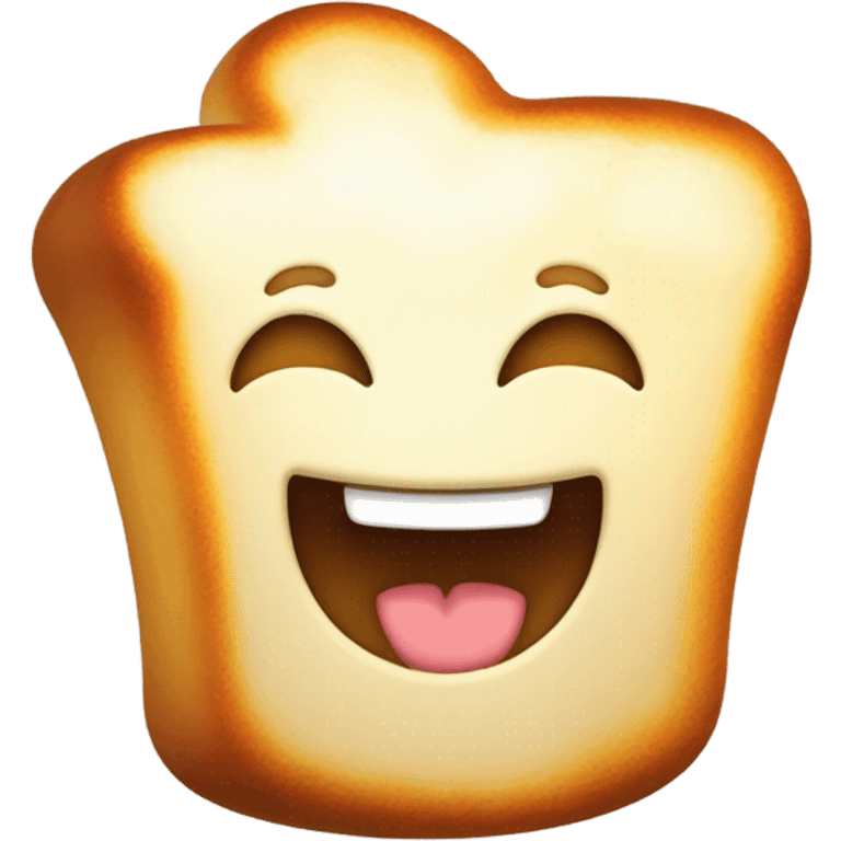 Happy Toasted marshmallow  emoji