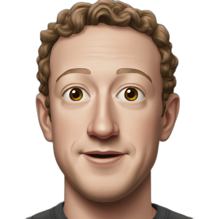 hyperrealistic elon zuckerberg emoji