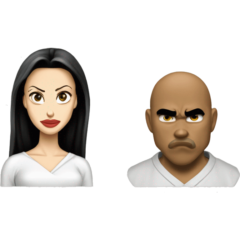 angelina jolie versus sangoku emoji