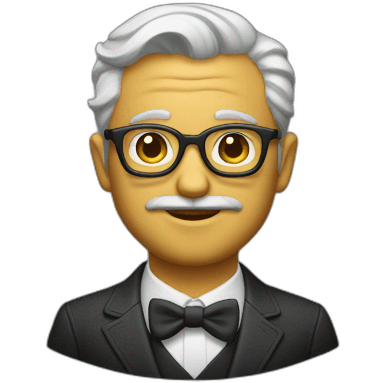 The twenty century gentleman from San Francisco emoji