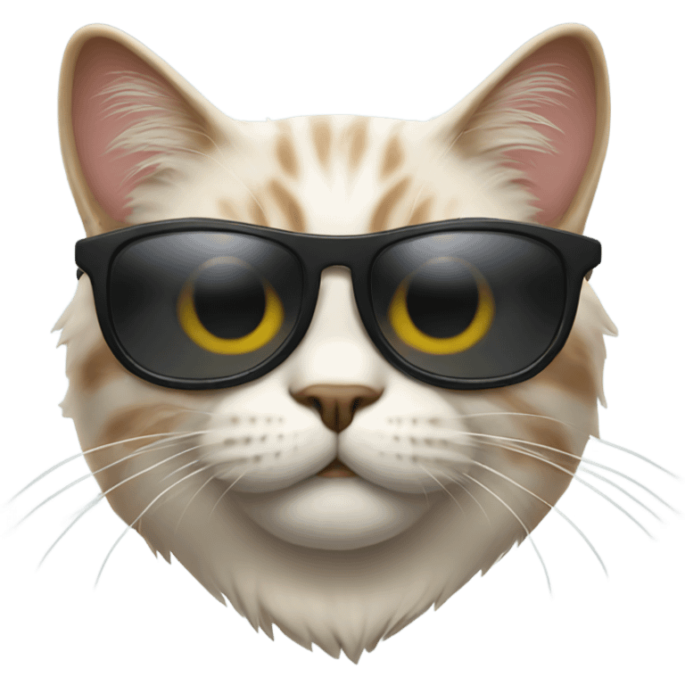 Cat wearing sunglasses emoji