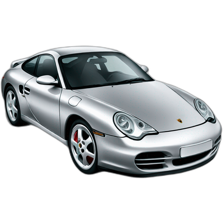 Silver Porsche 996 emoji