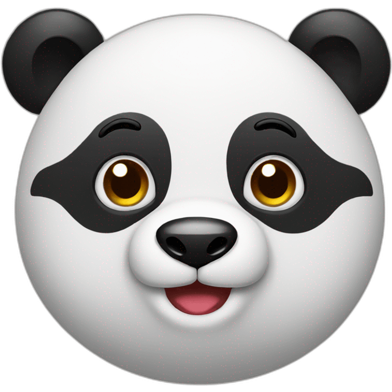 Christmas-panda-face emoji