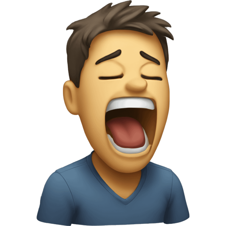 Person yawning emoji