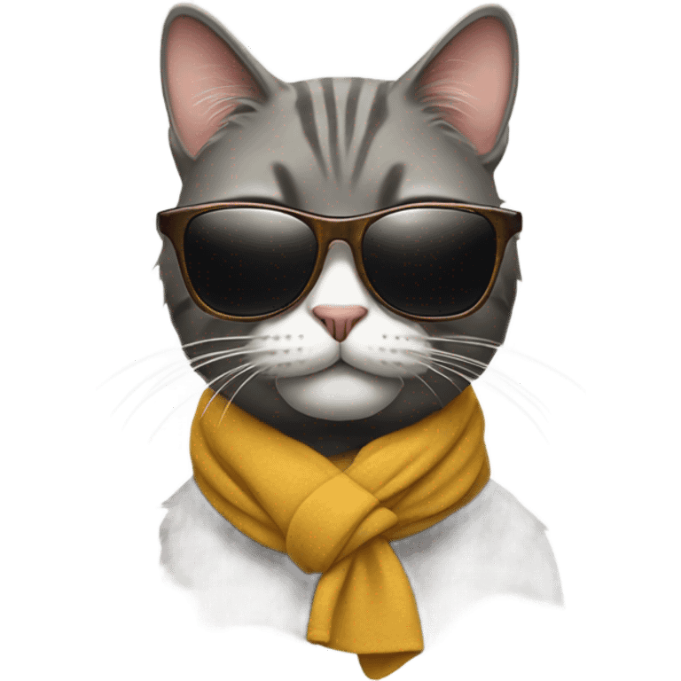 Cat with sunglasses emoji