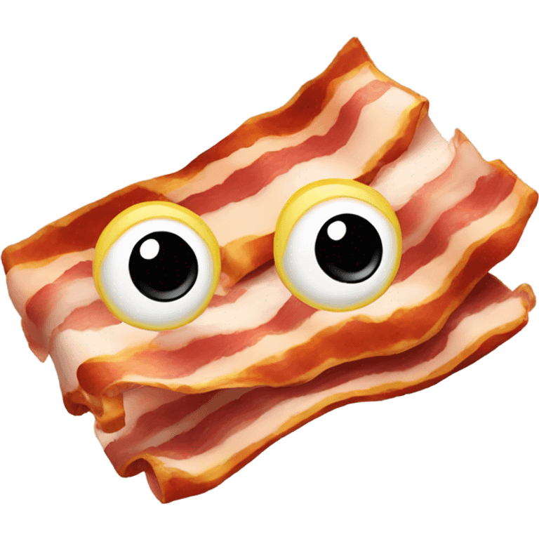 Bacon with face emoji