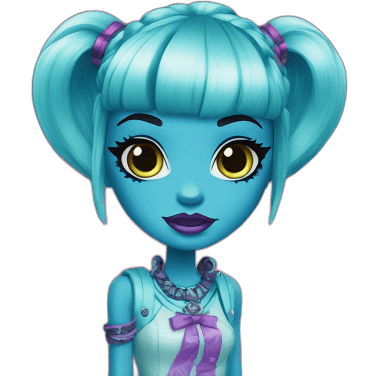 Monster high blue emoji