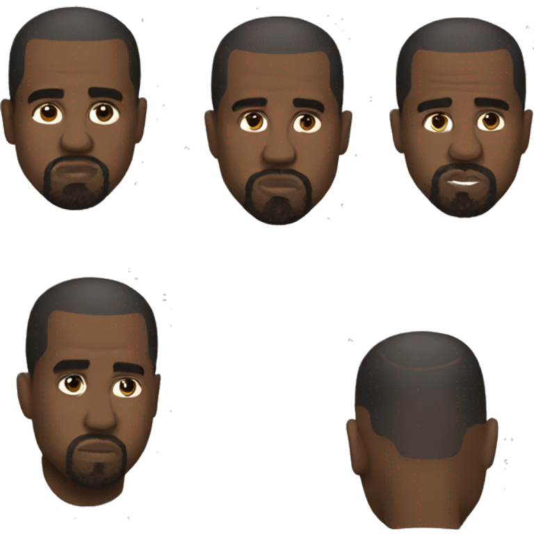 realistic kanye west emoji