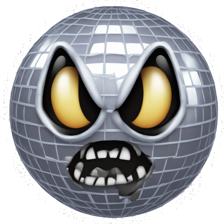 disco ball with Venom's face emoji