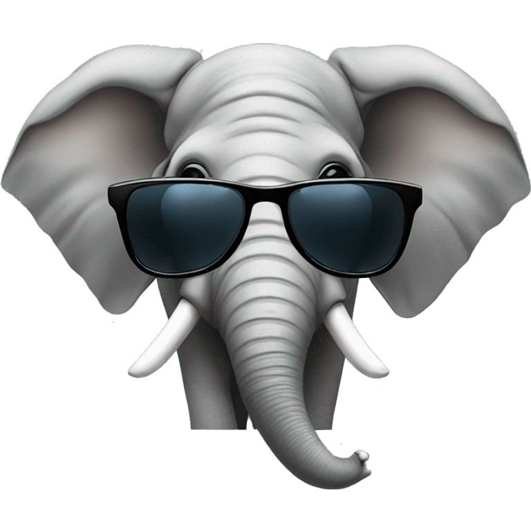 elephant with sunglasses emoji