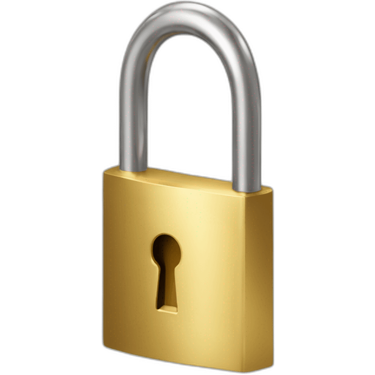 unlocked padlock that's colored gold emoji