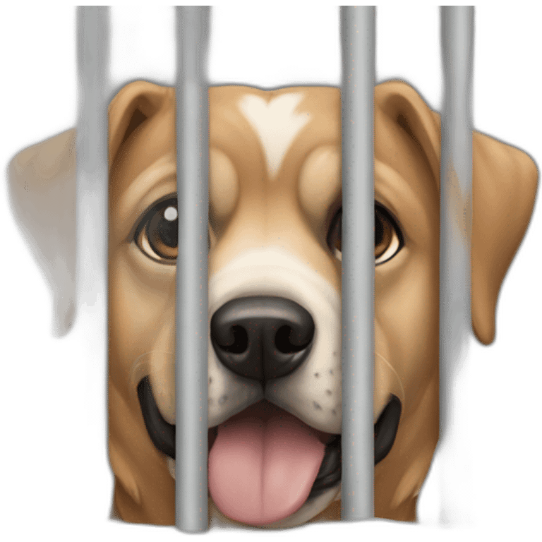 Dogs in prison emoji