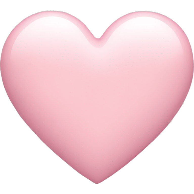 Lighter pastel pink heart emoji