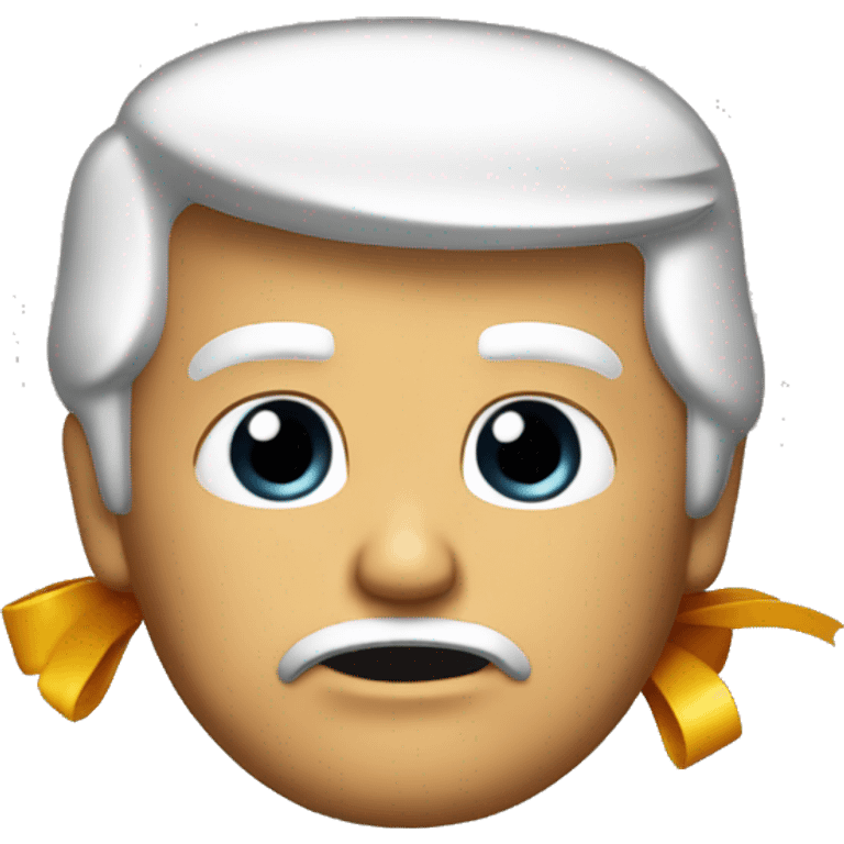 Donald trump with a bow emoji