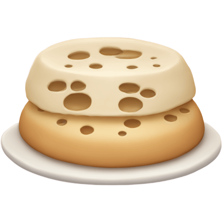 round cute crumpet emoji