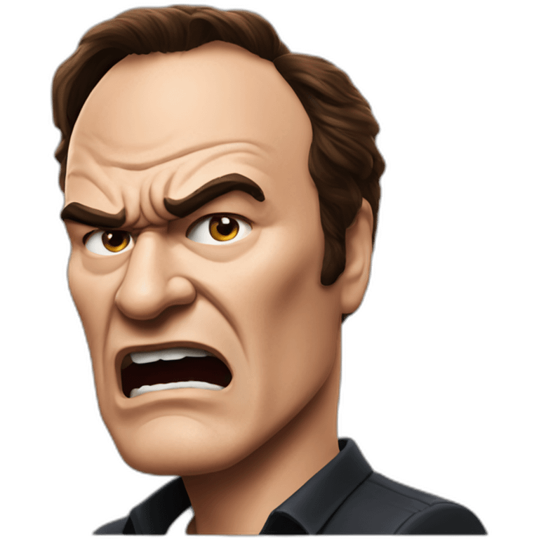 quentin tarantino angry emoji