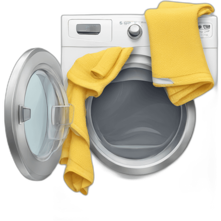 Dryer with towels emoji