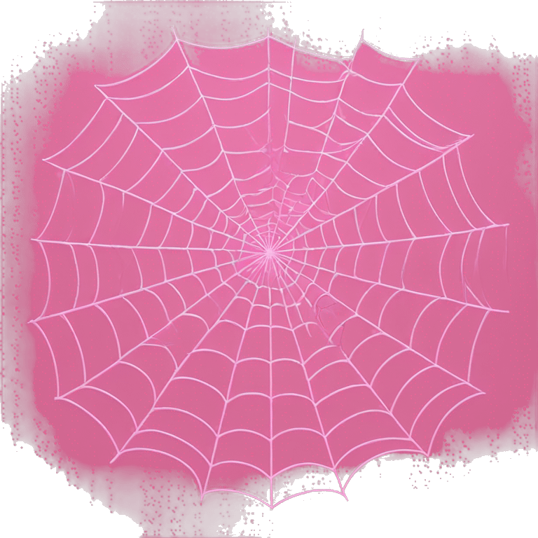 pink spider web detailed and clean emoji