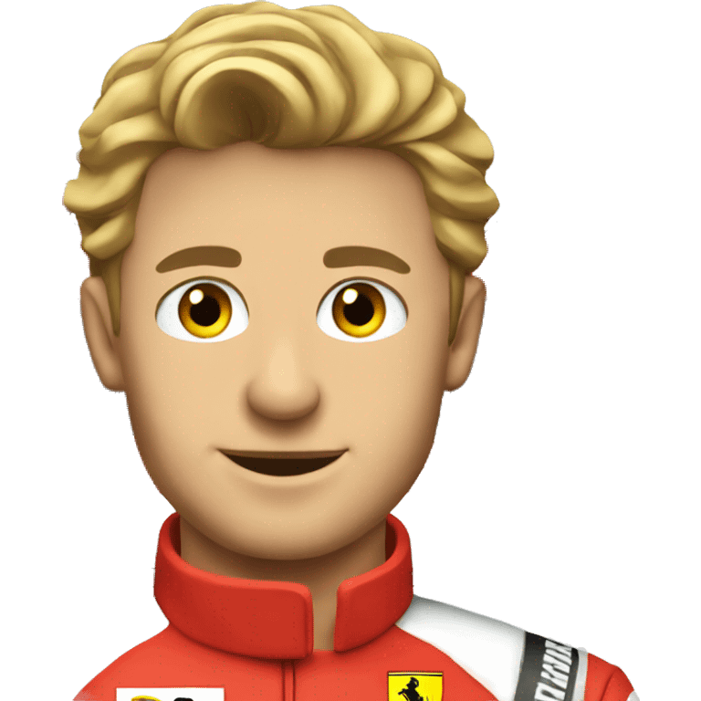 ferrari male racecar driver emoji