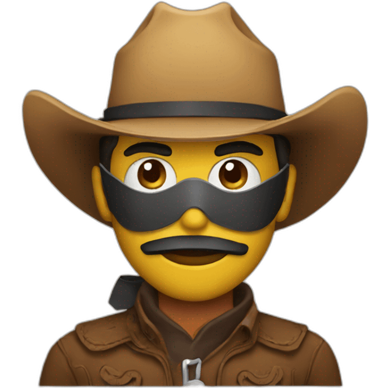 Cowboy wearing a mask  emoji