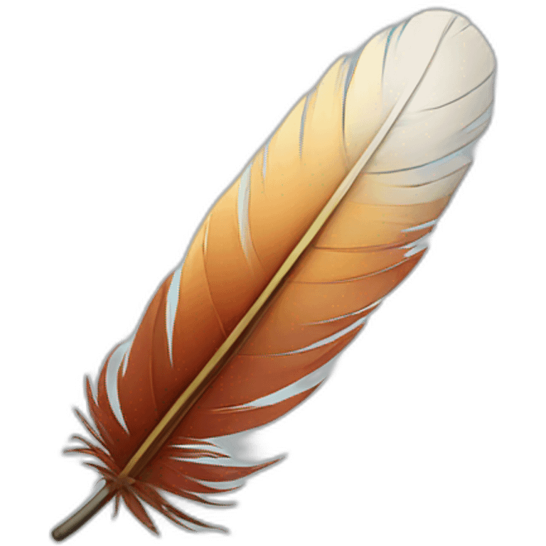 a feather emoji