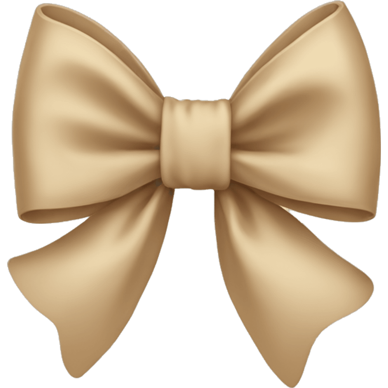 Beige bow emoji