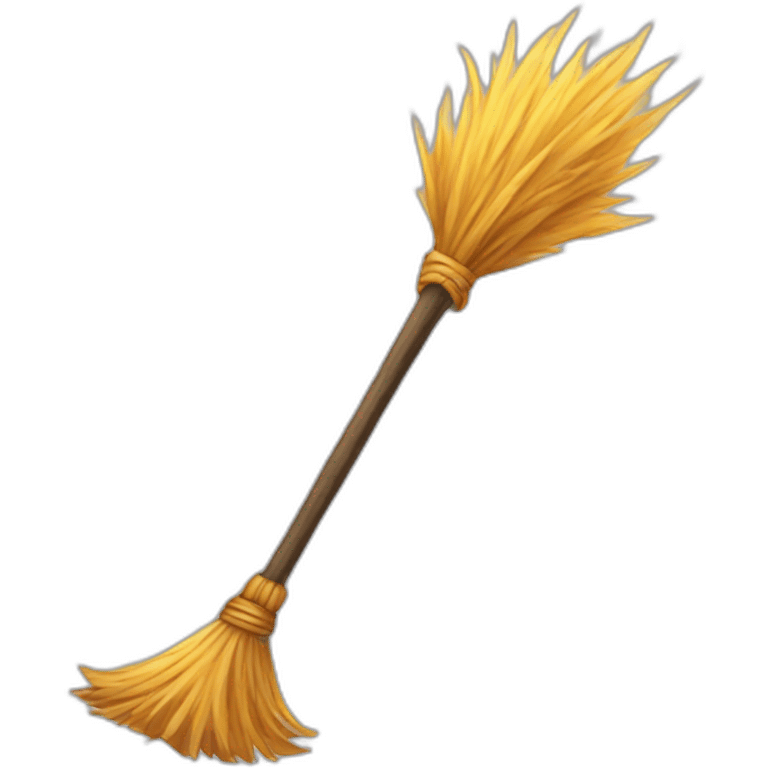 Wizard broom emoji