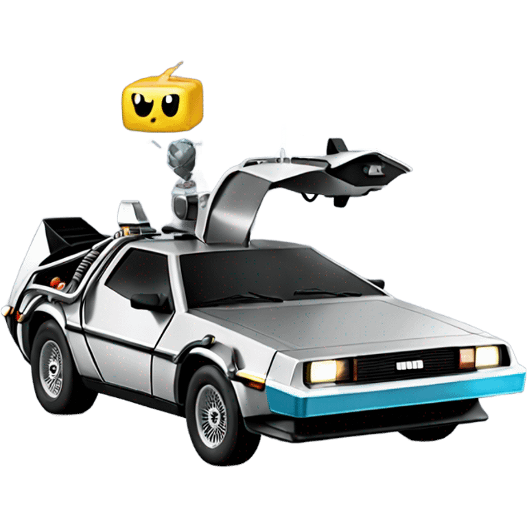 delorian time machine emoji