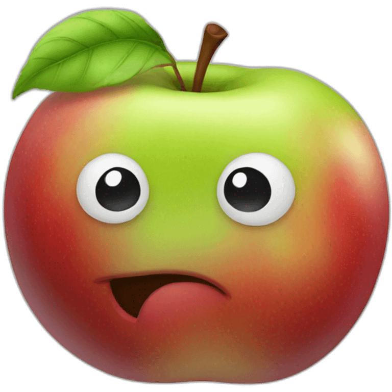 Lazy apple emoji