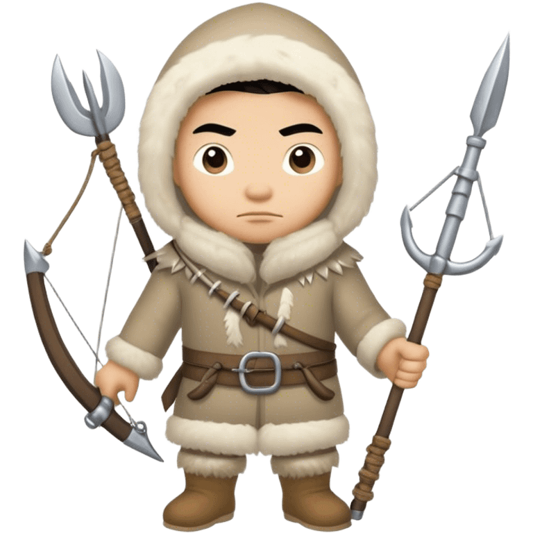 Inuit hunter with harpoon emoji