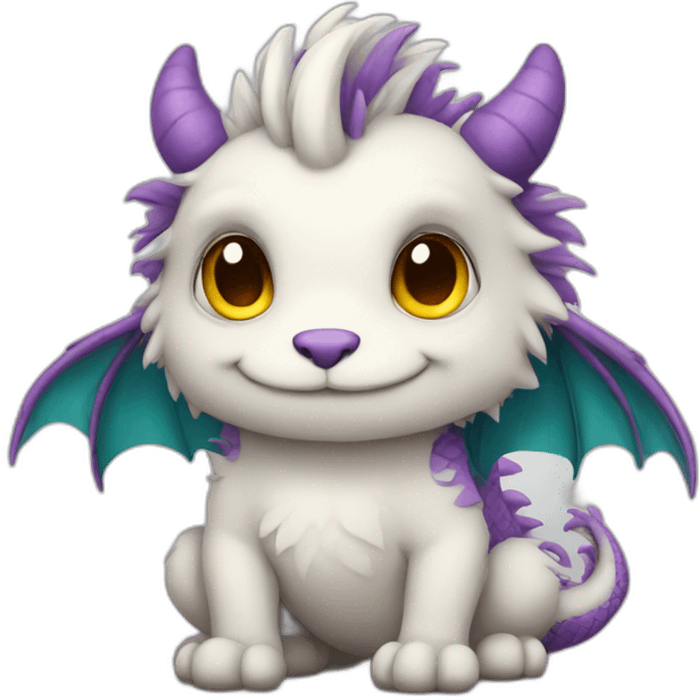 fluffy dragon emoji