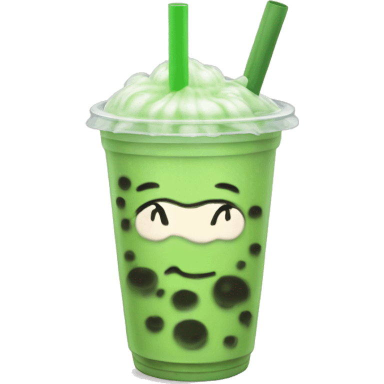 matcha bubble tea emoji