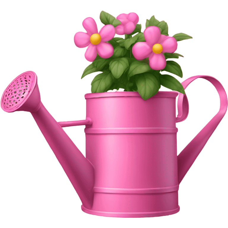 Pink garden watering can emoji