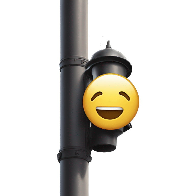 Man on light pole emoji