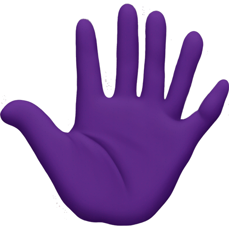 purple hand on a flag emoji