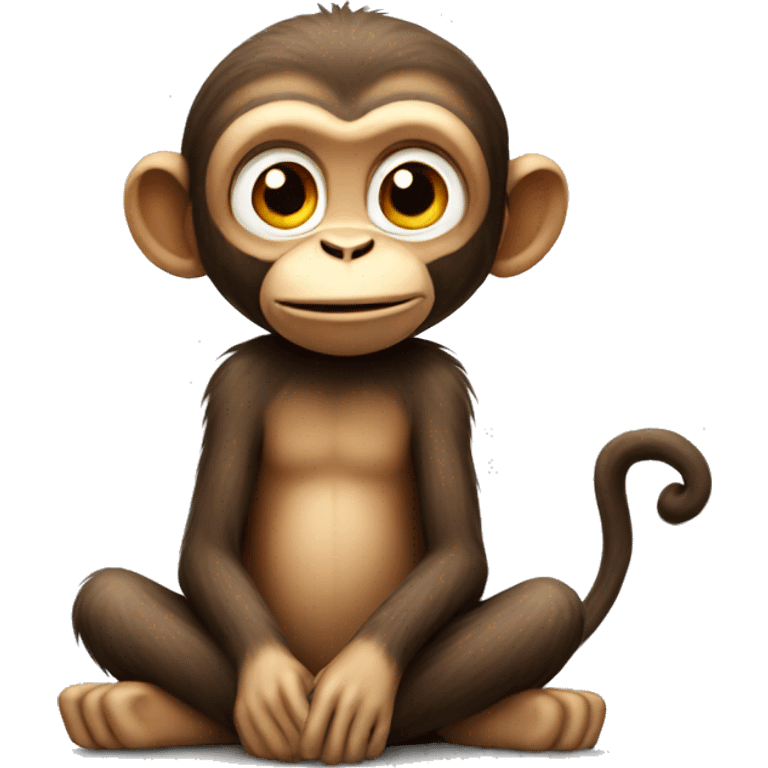 sitting monkey emoji