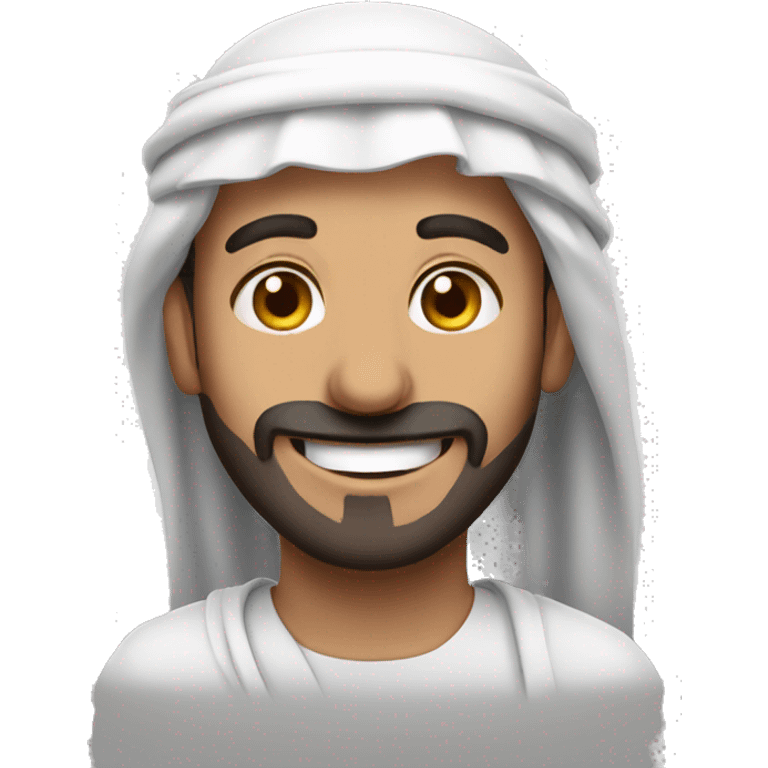 Smiling Arabic man emoji