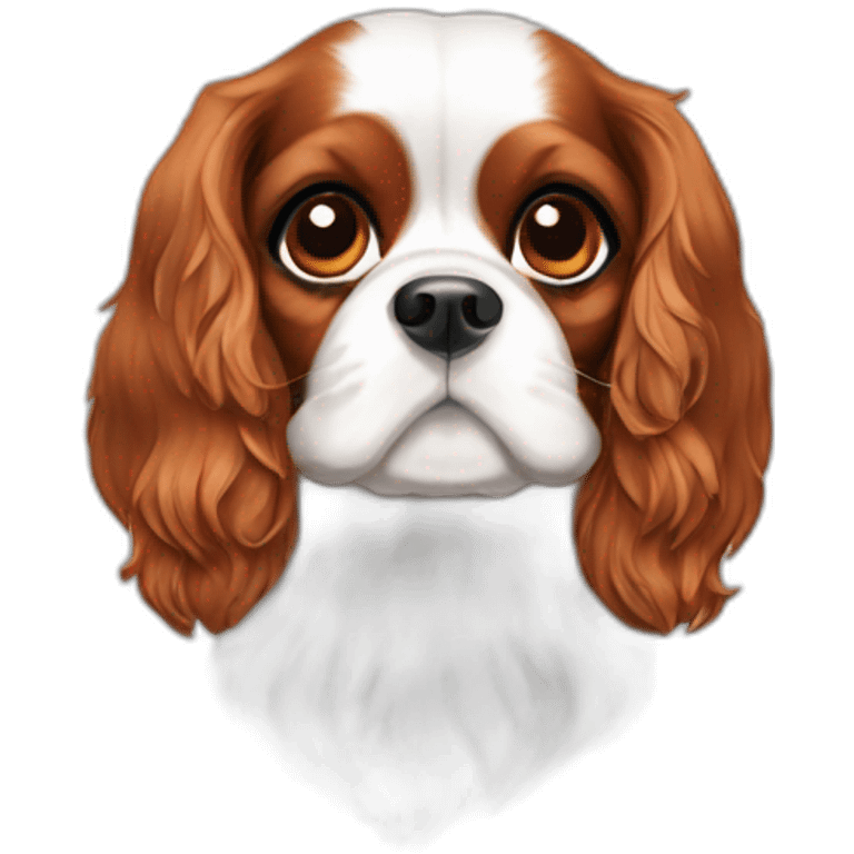 Cavalier King Charles tricolor emoji