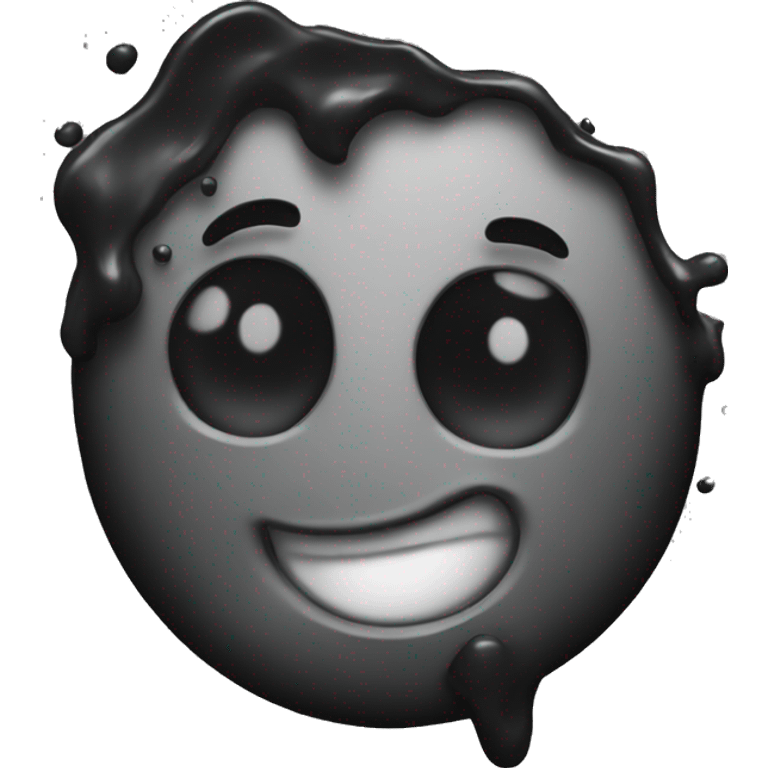 Black splash emoji