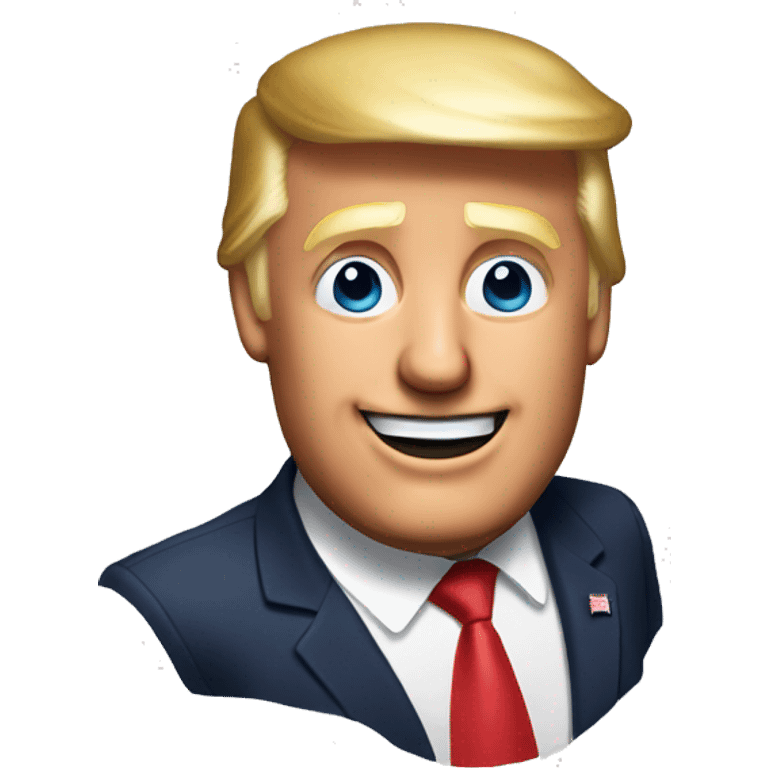 Donald trump saying Happy Birthday Tessie emoji